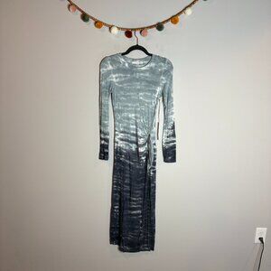 NWT Young Fabulous & Broke Tie Dyed Long Sleeve Knotted Maxi Dress